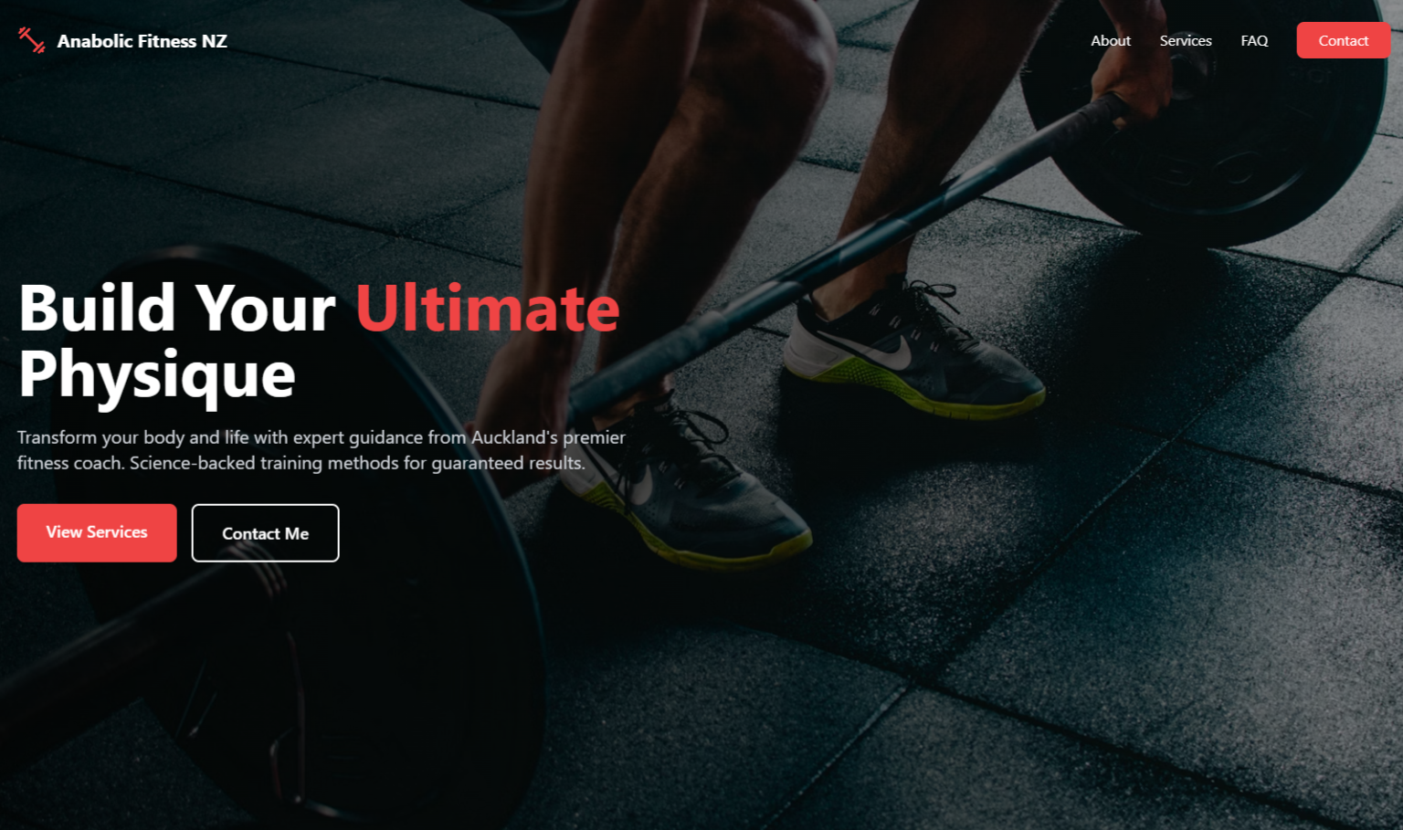 Fitness Coach Landing Page