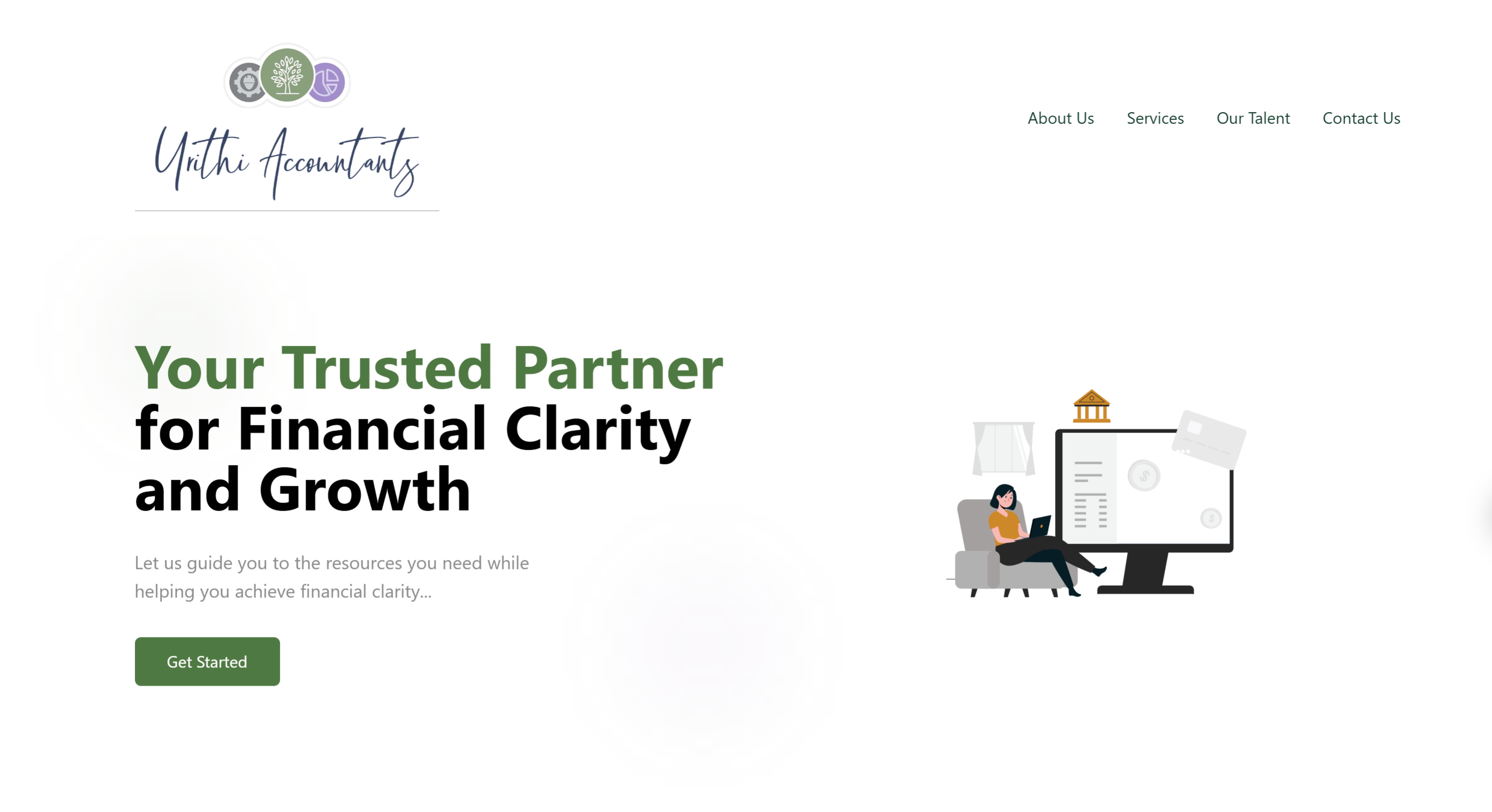 Accounting Landing Page